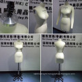 DL234 JUNIOR SIZE 11 Half body Female fitting mannequin with collapsible shoulders and across metal base fabric mannequin